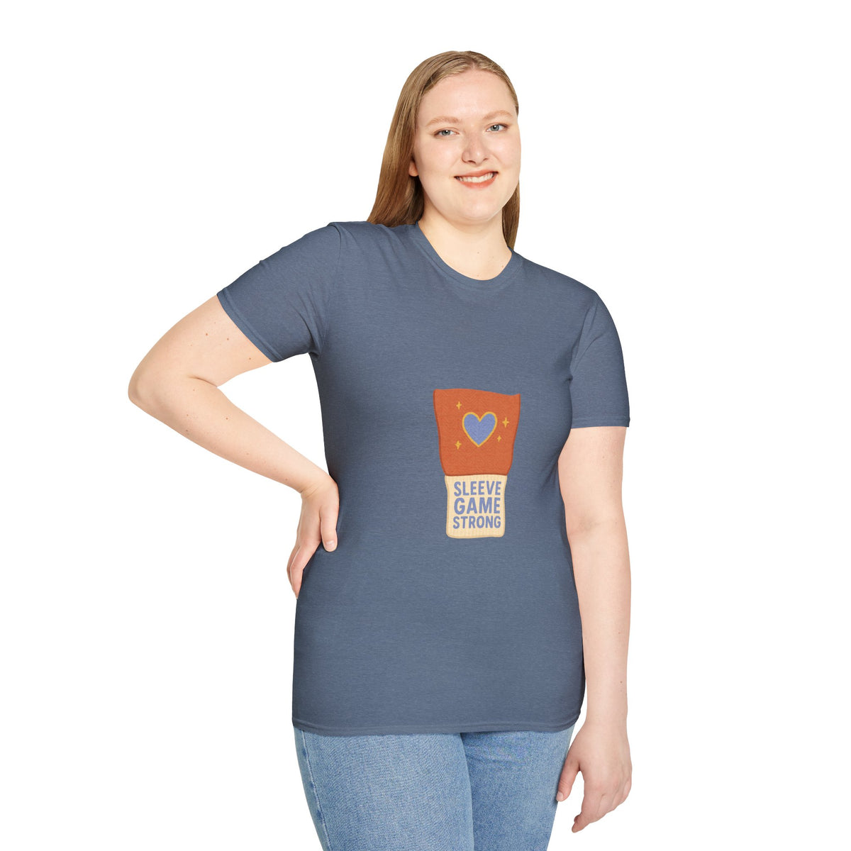 Sleeve Game Strong T-Shirt — Cute Hand-Drawn Sleeve with Heart Graphic - Trending Now - October 2026