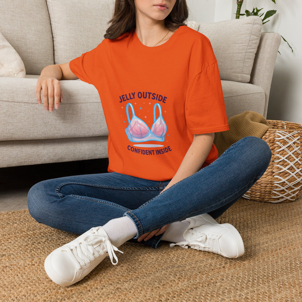 T-Shirt — "Jelly Outside, Confident Inside" Bikini Illustration- Trending Now - October 2026