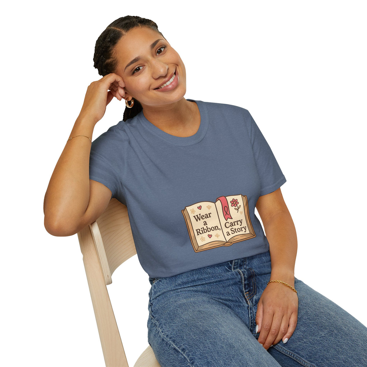 Book Lover T‑Shirt — "Wear a Ribbon, Carry a Story" Vintage Open Book Design - Trending Now - October 2026