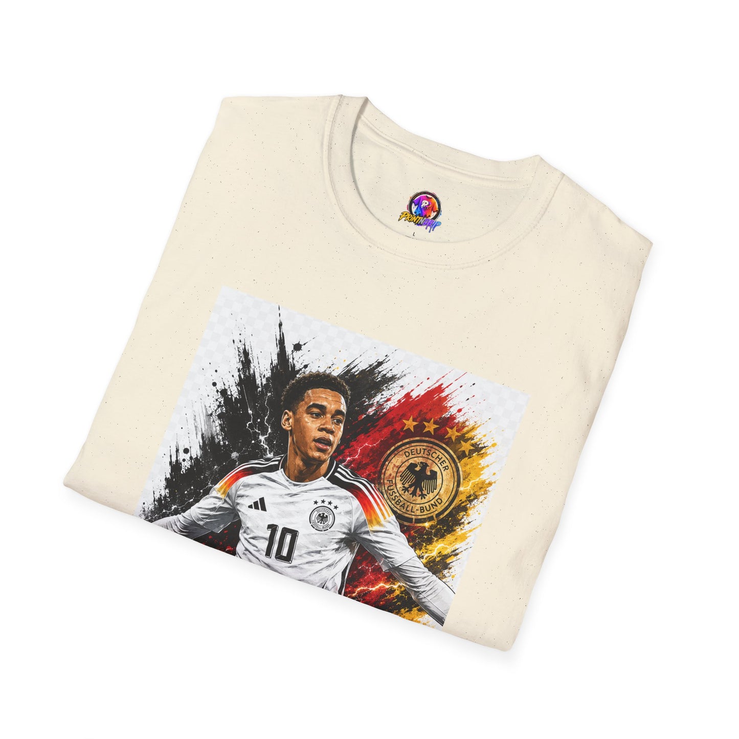 Germany Soccer Player Graphic T-Shirt — Jamal Musiala Germany Jersey Design