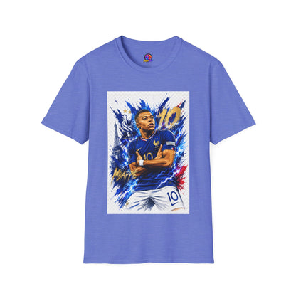 France Mbappé Soccer T-Shirt — #10 Blue Action Portrait Tee