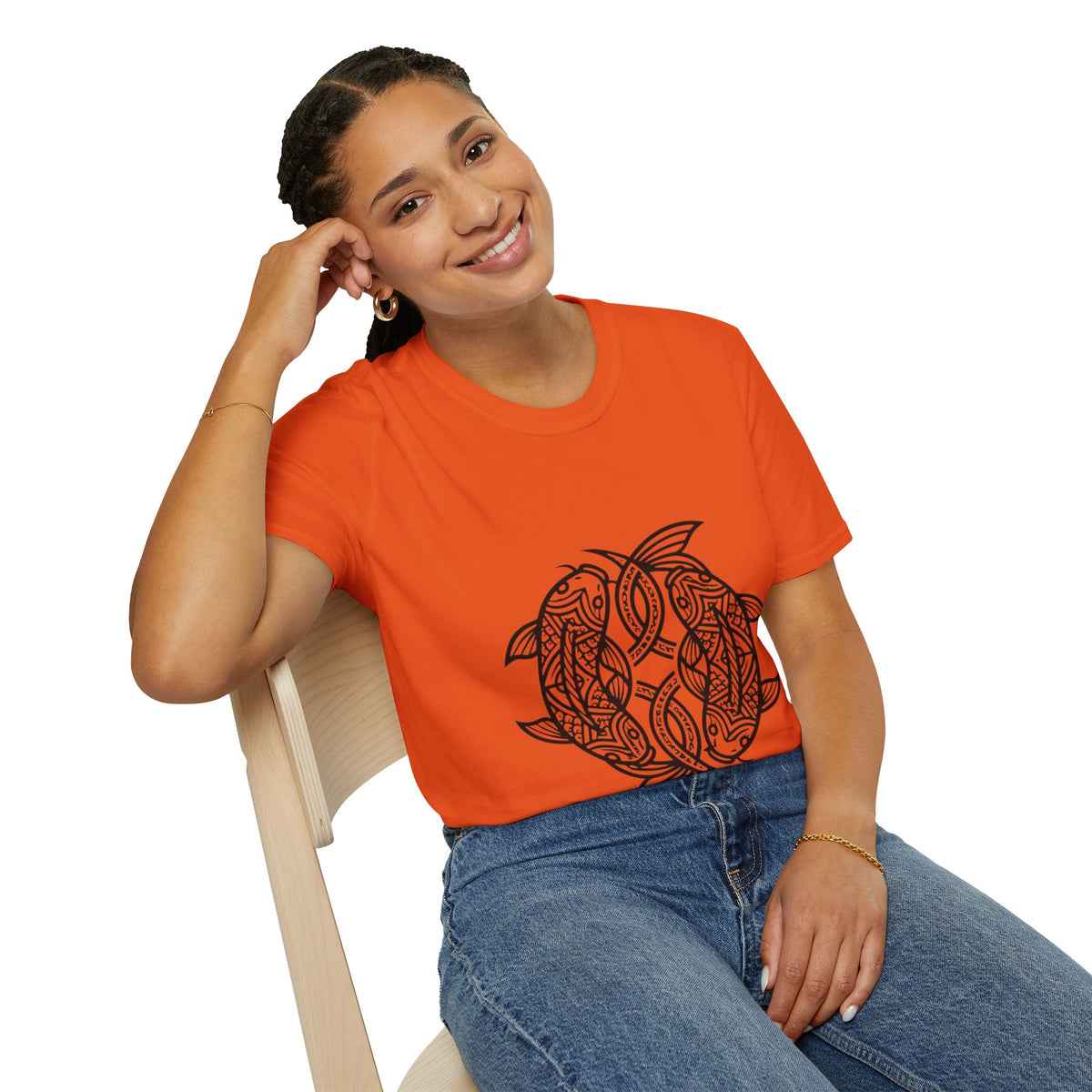T-Shirt — Intricate Tribal Turtle Line Art Graphic Tee