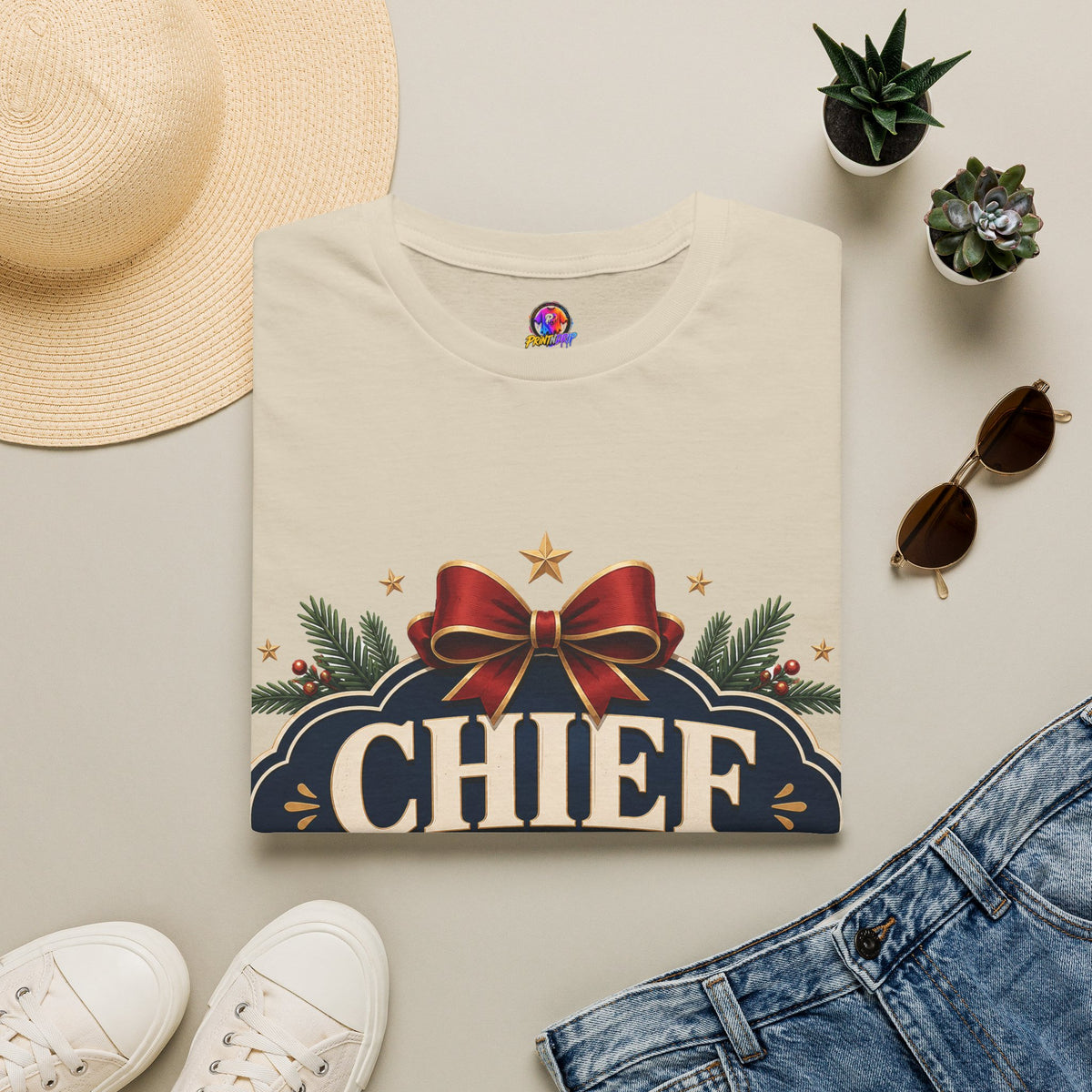 Christmas T-Shirt — "Chief Christmas Coordinator" Holiday Graphic Tee