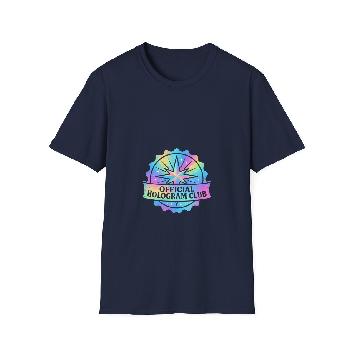 Official Hologram Club Rainbow Holographic T-Shirt - Trending Now - October 2026