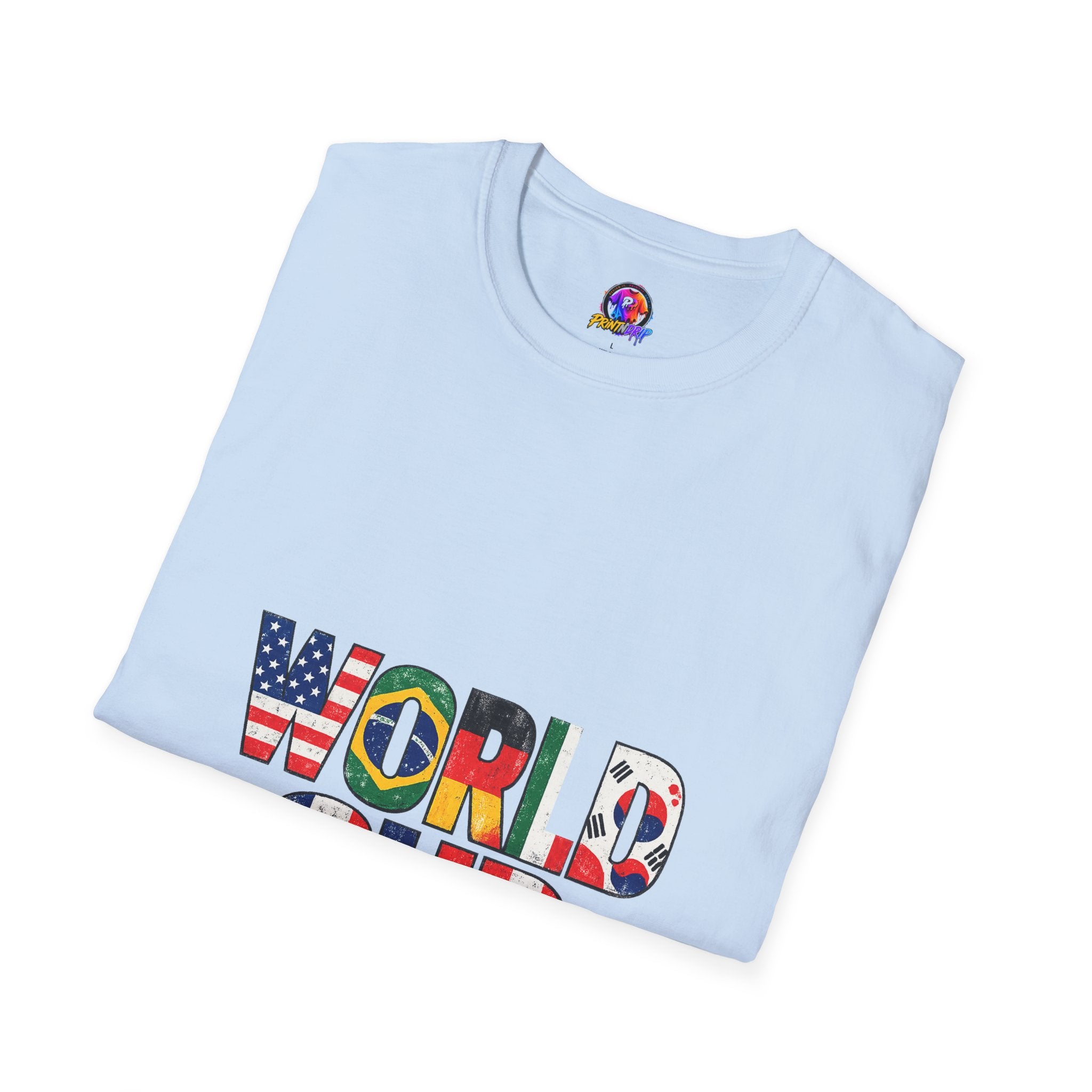 World Cup Flag Graphic T-Shirt — 'WORLD CUP' International Soccer Fans Tee