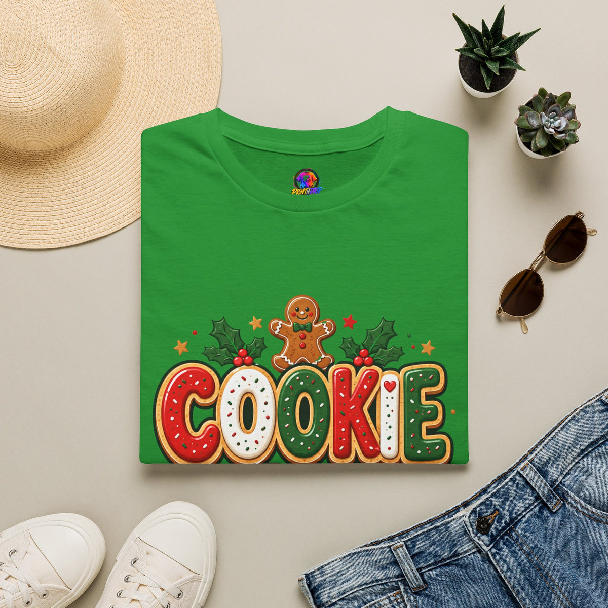 Cookie Crew T-Shirt — Christmas Gingerbread Holiday Tee