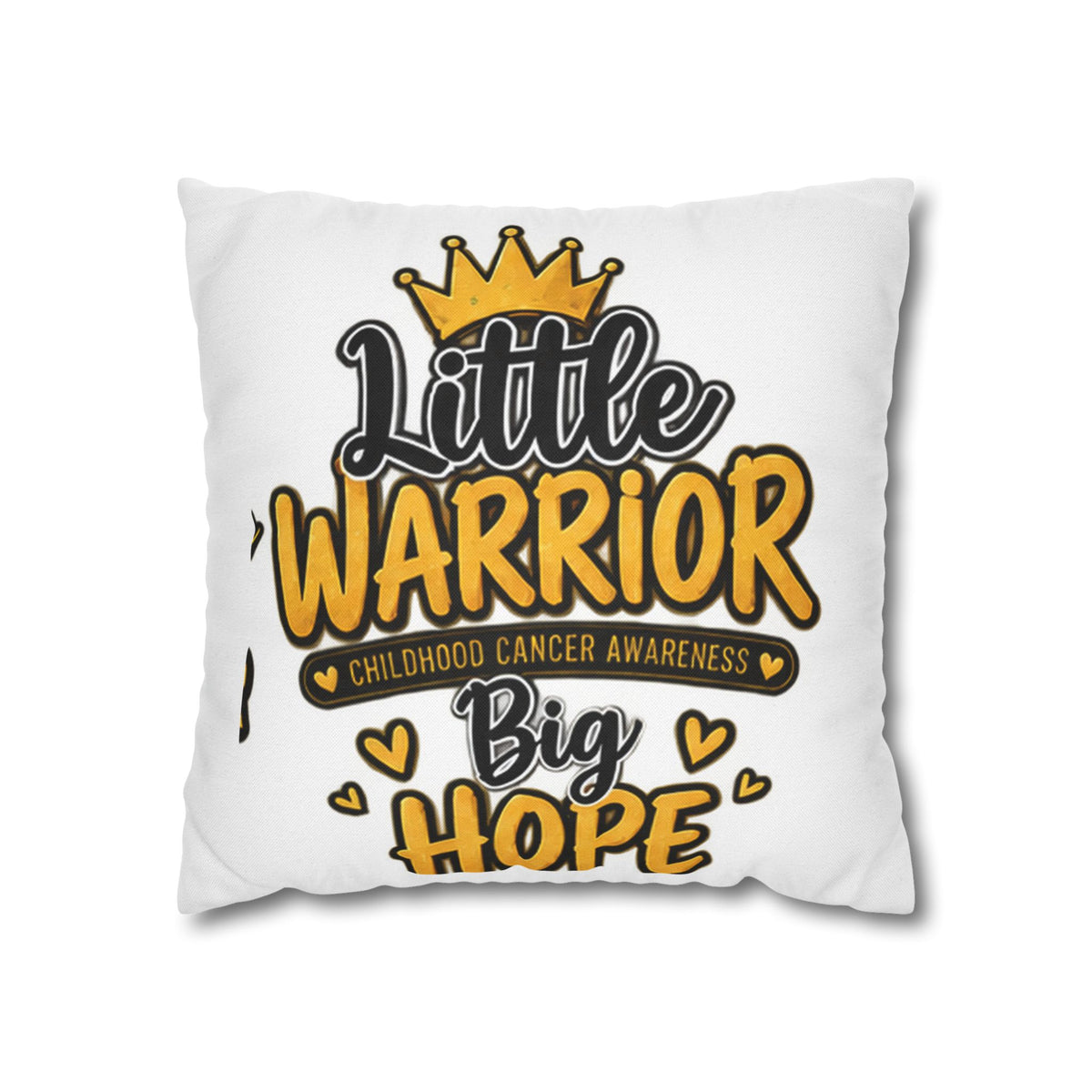 Pillowcase — "Little Warrior, Big Hope" Childhood Cancer Awareness