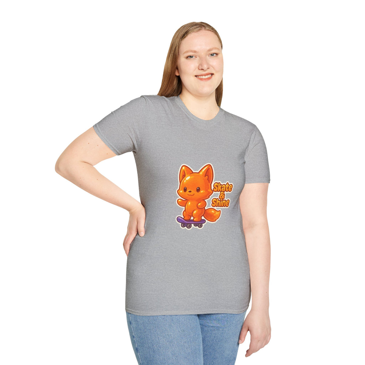 Cute Orange Fox Skateboard T-Shirt — "Gotta Skate" Graphic Tee - Trending Now - October 2026