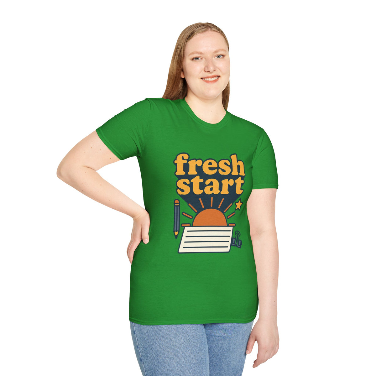 Fresh Start T-Shirt – Retro Sunrise Graphic  - Trending Now - August 2026