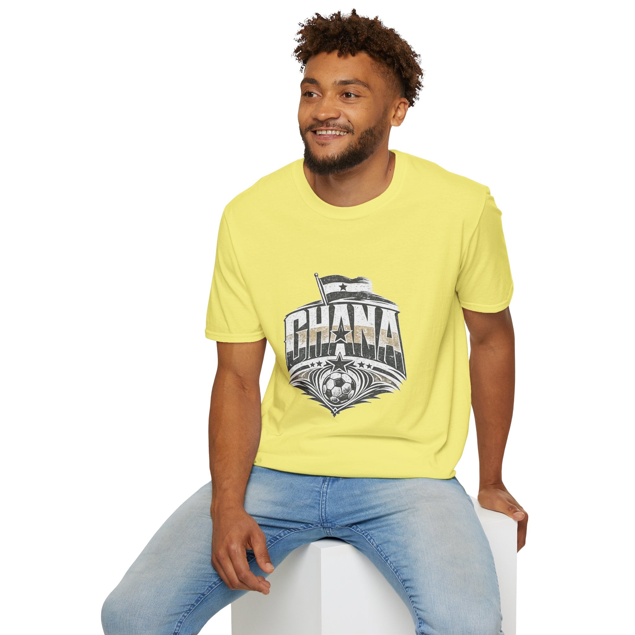 Ghana Vintage Flag T-Shirt — Retro Ghana Pride Graphic Tee