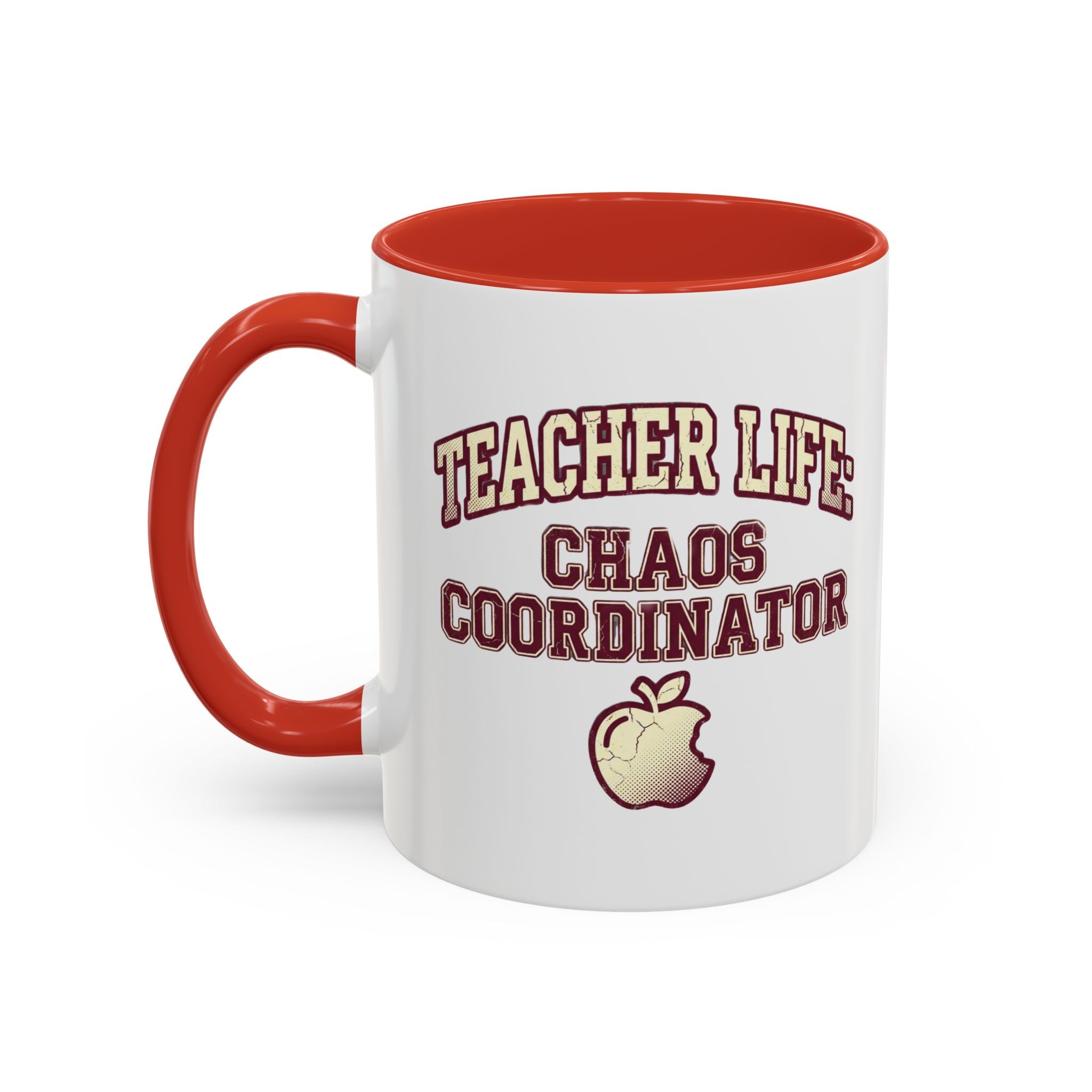 Funny Teacher Life Chaos Coordinator Coffee Mug — Accent Mug