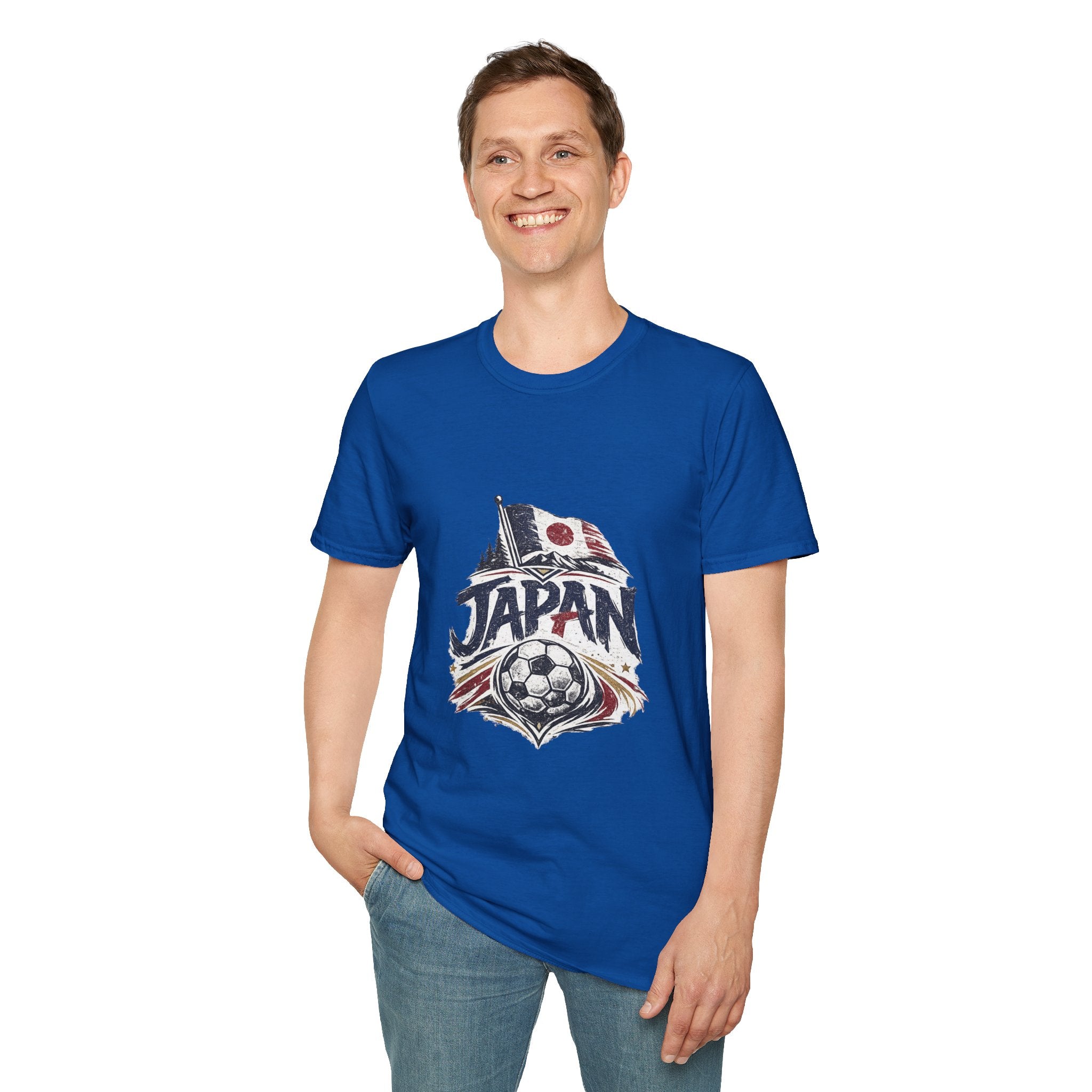 Japan Soccer T-Shirt – Vintage Flag & Crest Football Tee