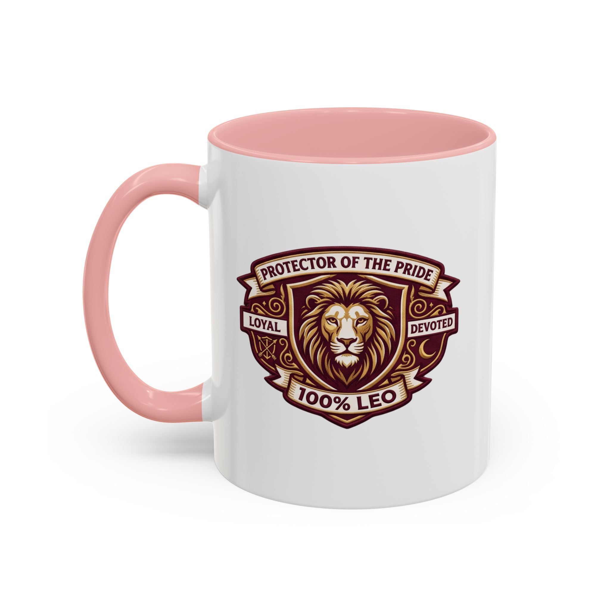 Leo Zodiac Coffee Mug — "Protector of the Pride" Lion Design (11/15 oz)
