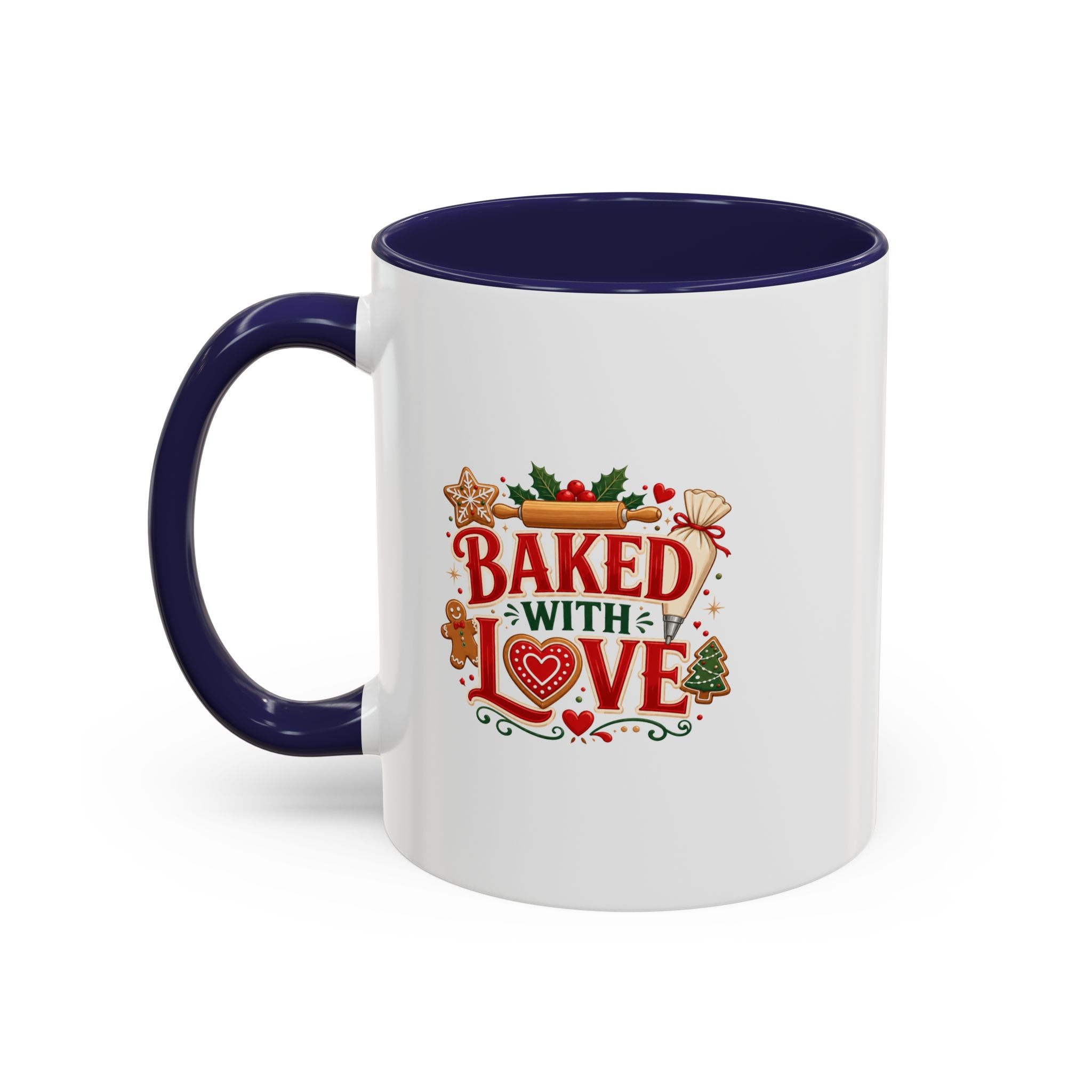 Baked With Love Coffee Mug — Holiday Baking Kitchen Gift