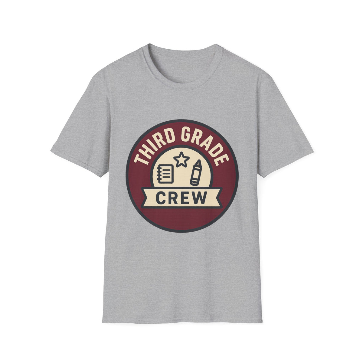 Third Grade Crew T-Shirt — Retro School Teacher & Student Tee - Trending Now - August 2026