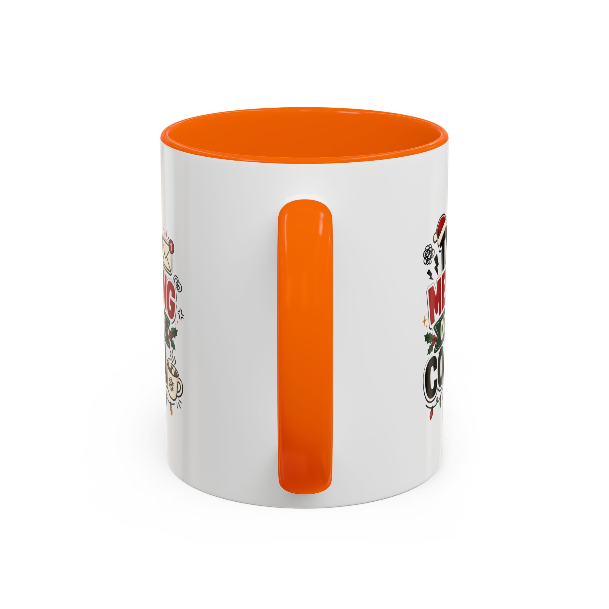Modern Day Christmas This Meeting Could Be Cocoa Accent Coffee Mug — Holiday Office Christmas Coffee Cup