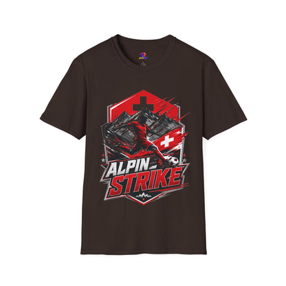 Switzerland Alpine Strike T‑Shirt – Swiss Mountain Ski & Snowboard Graphic