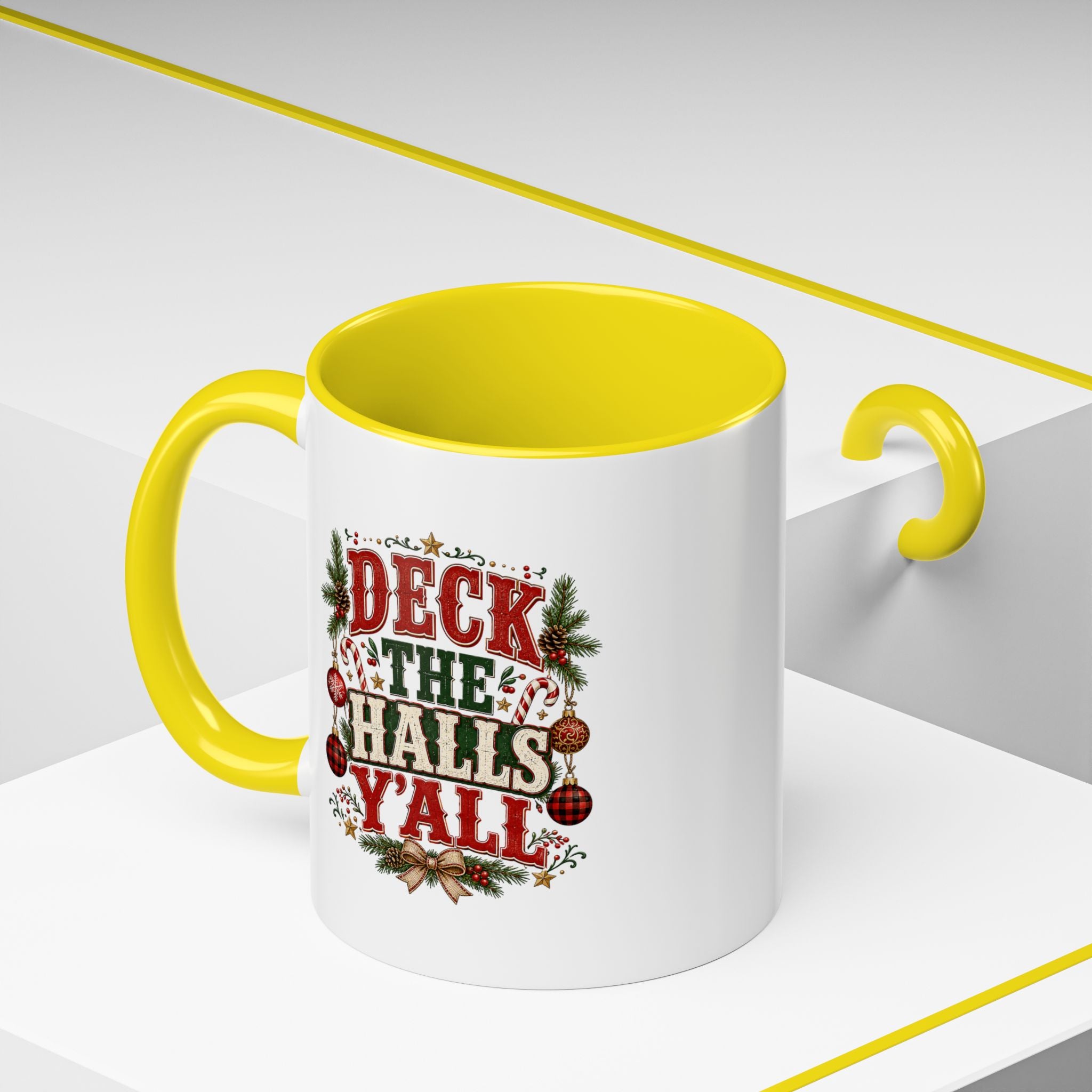 Deck the Halls Y'all Christmas Coffee Mug