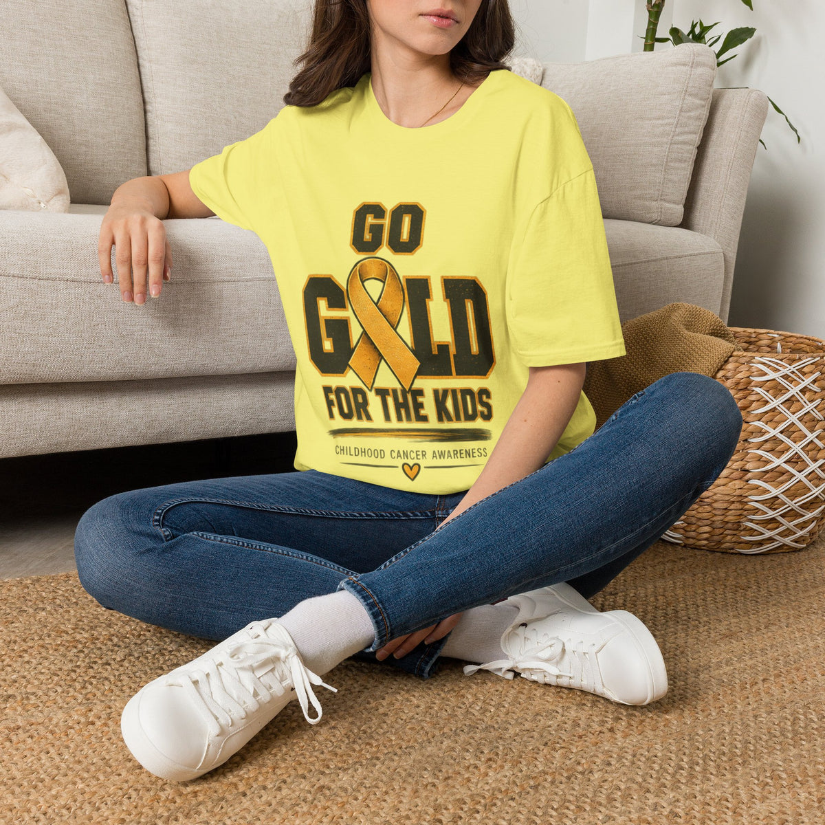 Go Gold For The Kids T-Shirt — Childhood Cancer Awareness Tee