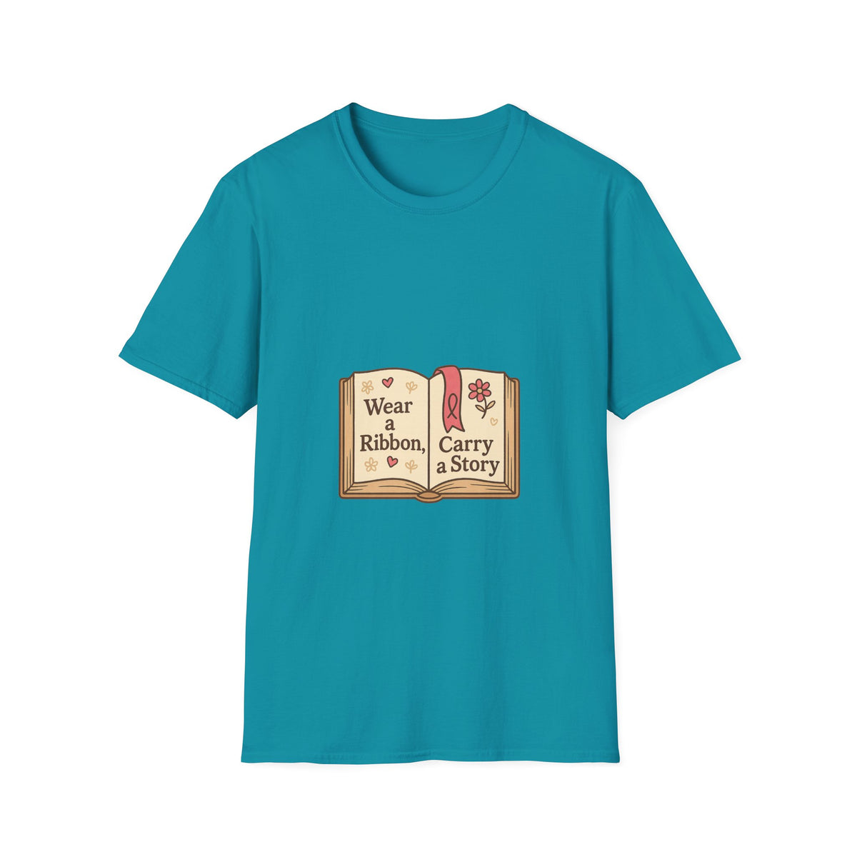 Book Lover T‑Shirt — "Wear a Ribbon, Carry a Story" Vintage Open Book Design - Trending Now - October 2026