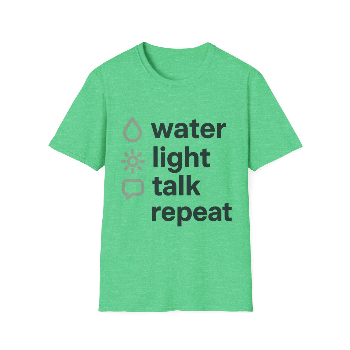 Eco Icons T-Shirt — Minimal 'water • light • forest' Graphic Tee - Trending Now - September 2026