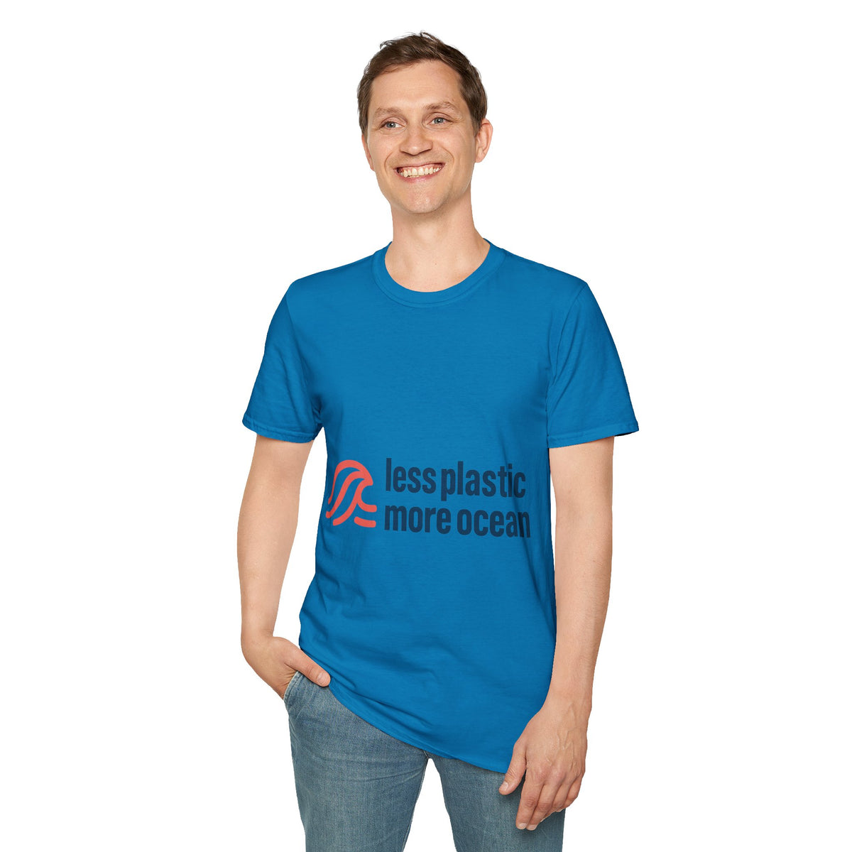 Minimal Wave Logo T‑Shirt — Subtle Red & Blue Surf Graphic- Trending Now - September 2026