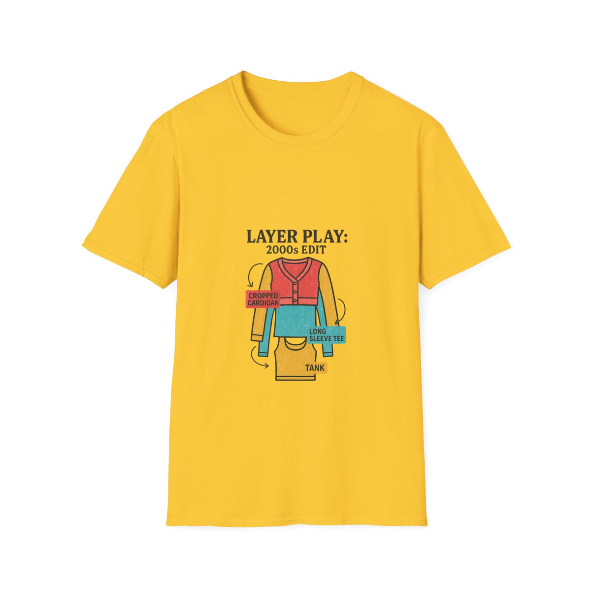 Layer Play: 2000s Edit T-Shirt - Trending Now - October 2026