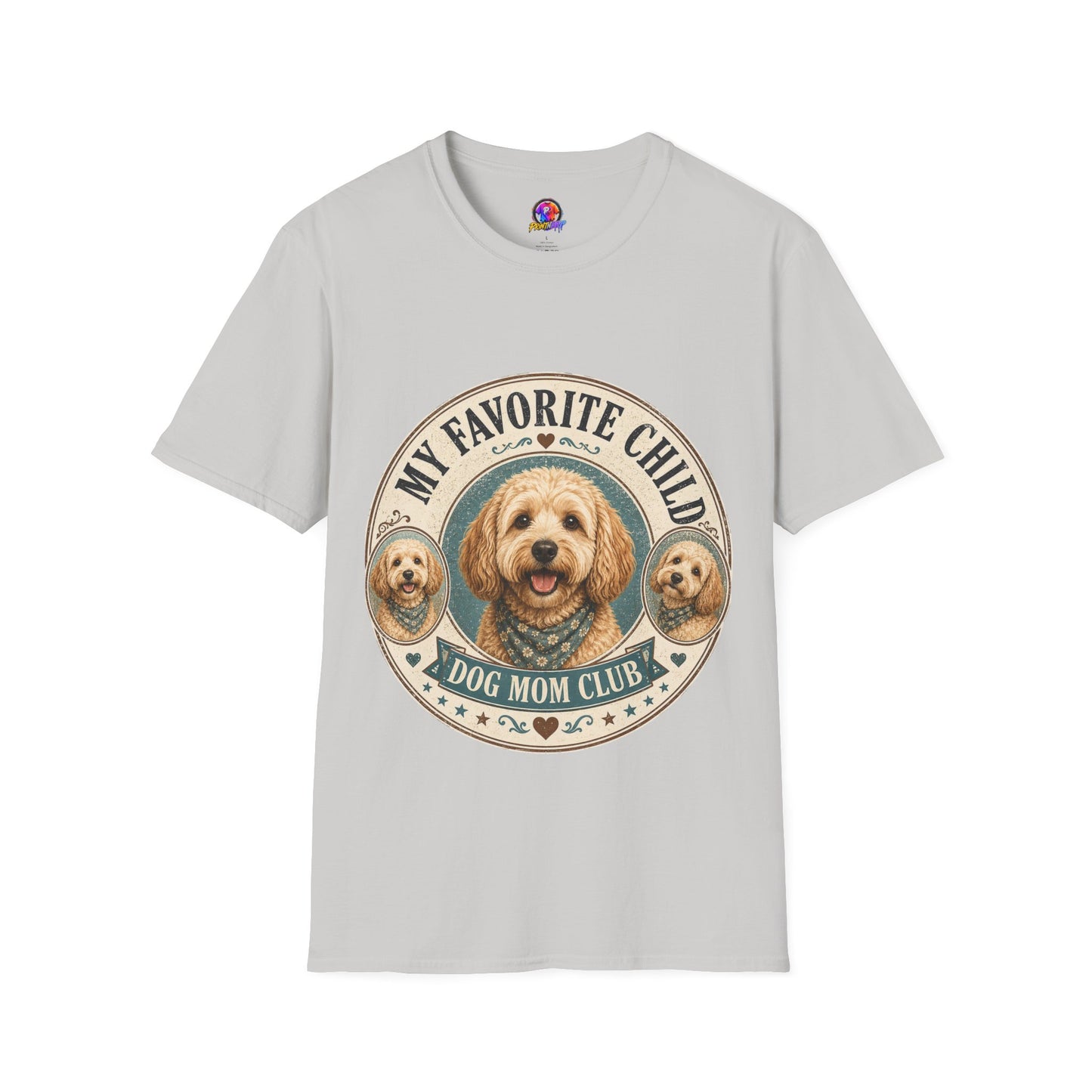 Dog Mom T-Shirt — "My Favorite Child" Cute Goldendoodle Graphic Tee