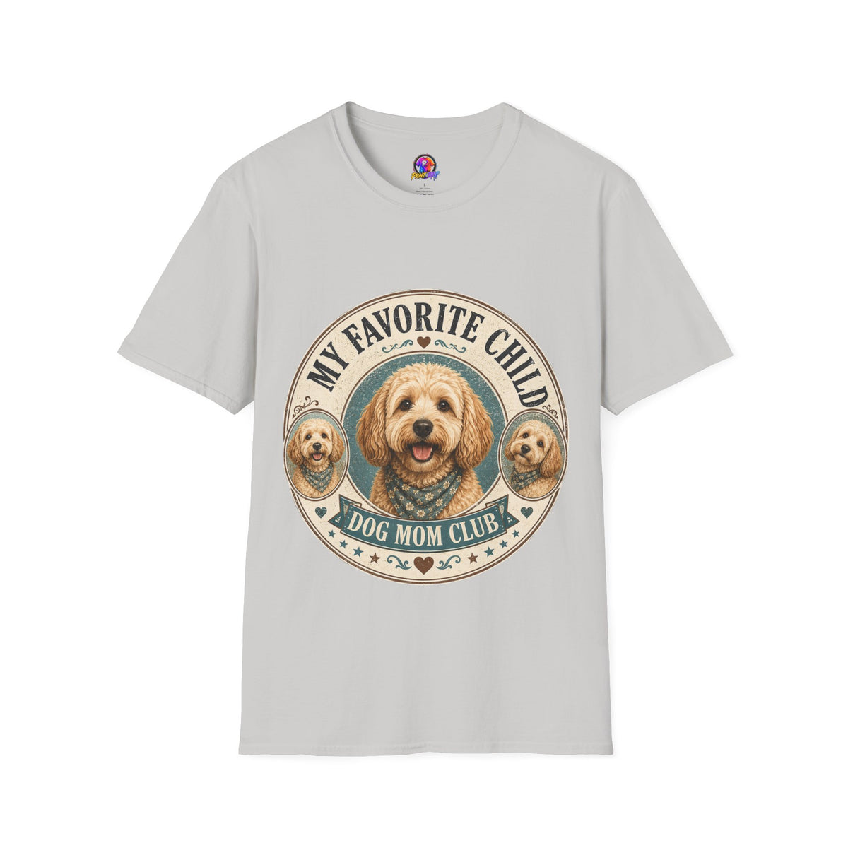 Dog Mom T-Shirt — "My Favorite Child" Cute Goldendoodle Graphic Tee