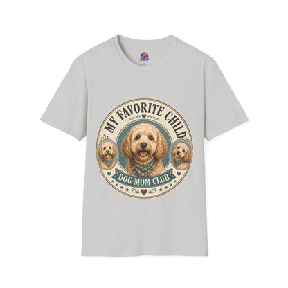 Dog Mom T-Shirt — "My Favorite Child" Cute Goldendoodle Graphic Tee