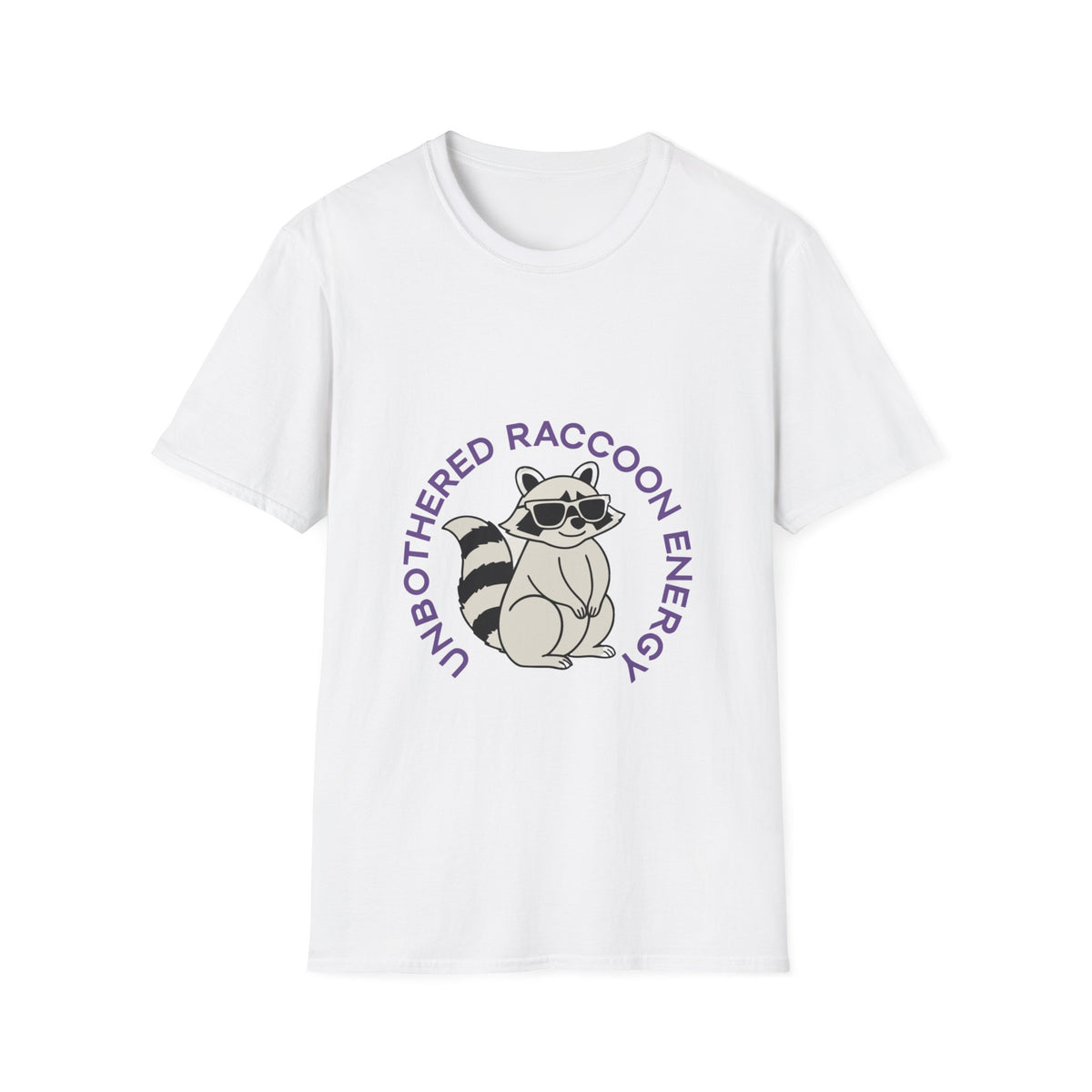 "Unbothered Raccoon Energy" Funny Animal Graphic Tee - Trending Now - September 2026