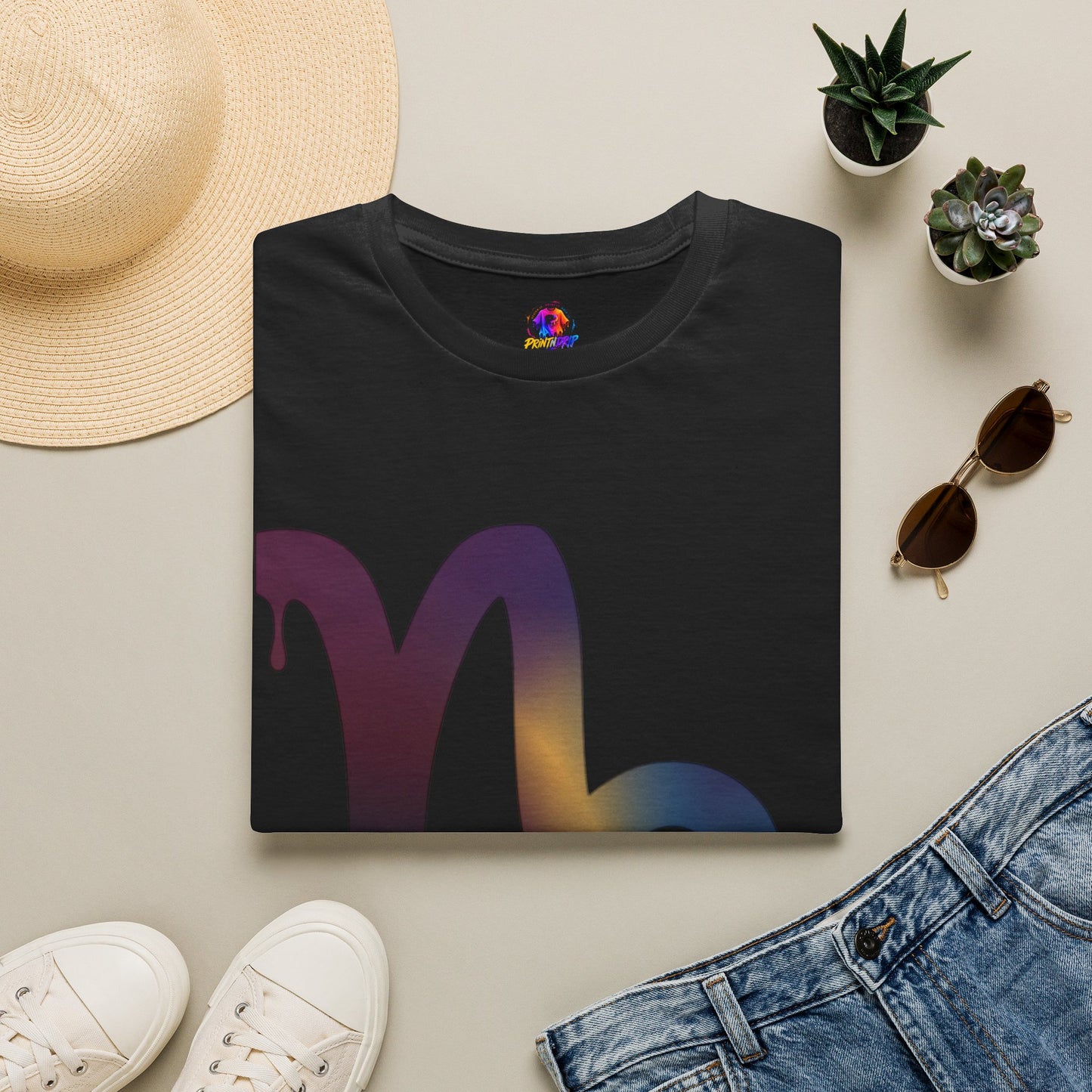 Dripping Gradient Capricorn T-Shirt