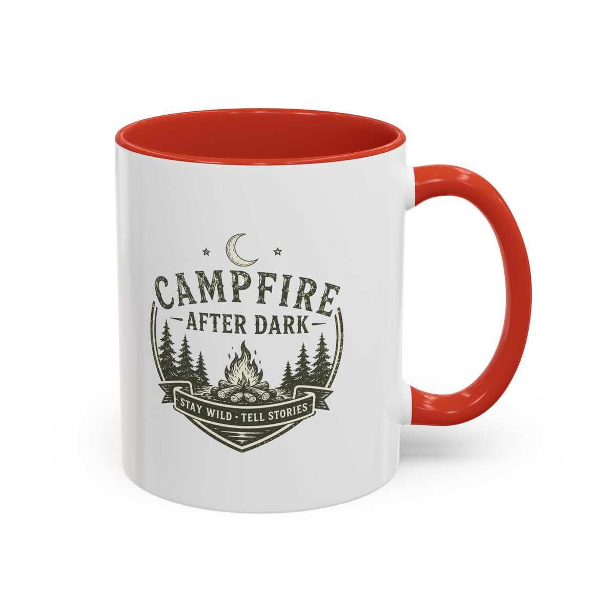 Milo Bailey Dog Dad Mom Campfire Coffee Mug – “Campfire After Dark” Rustic Camping  Accent Mug