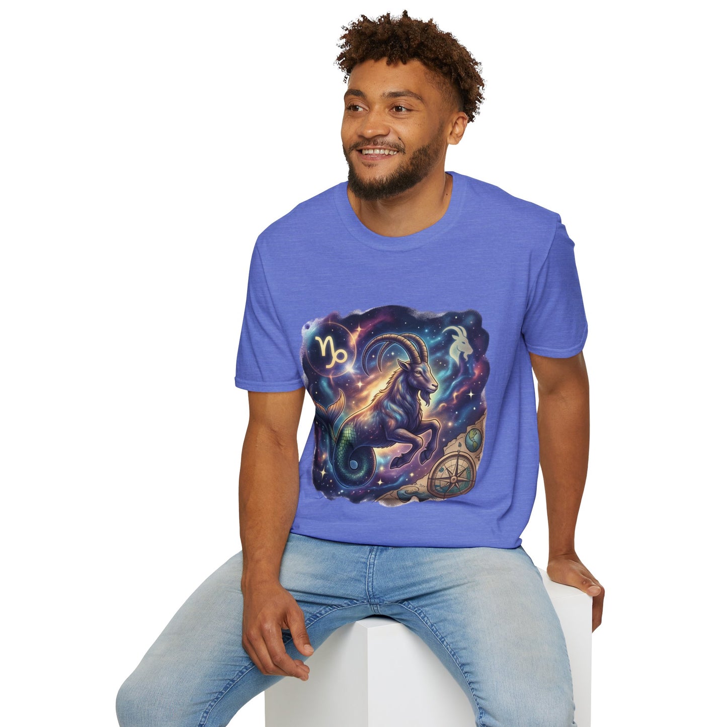 Capricorn Zodiac T-Shirt — Celestial Goat Astrology Tee