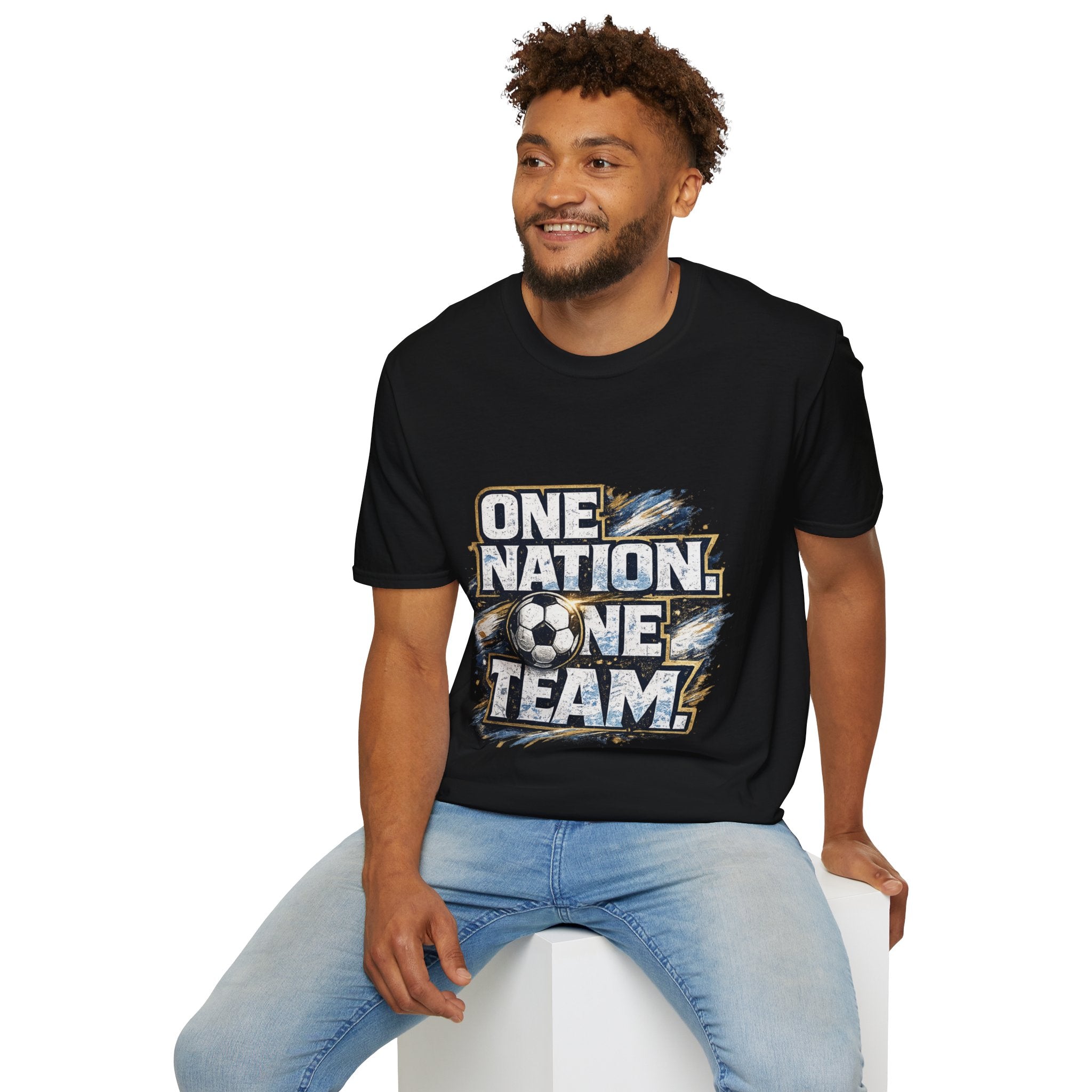 One Nation One Team Soccer T-Shirt — Supportive Fan Tee
