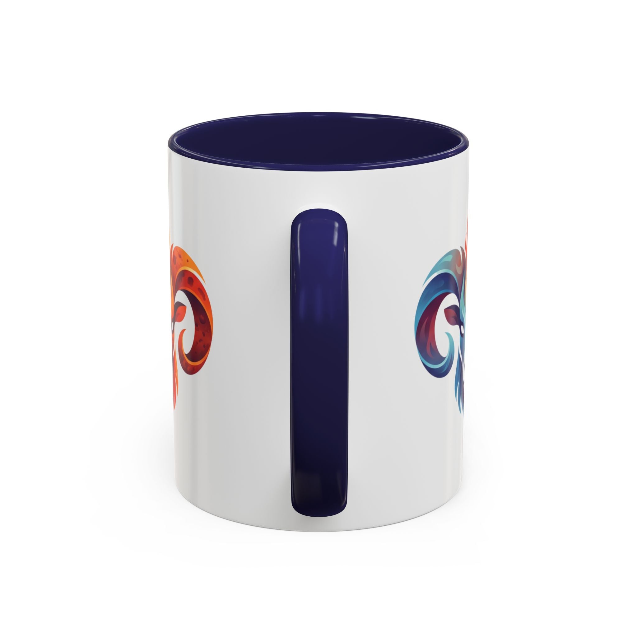 Aries Ram Heart Coffee Mug – Colorful Zodiac Accent Mug
