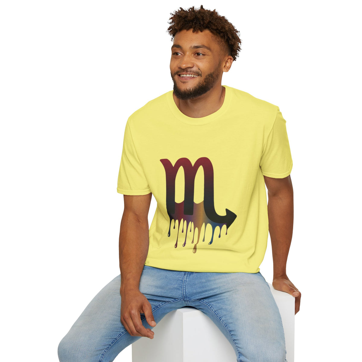 Scorpio Drip Symbol T-Shirt — Zodiac Scorpion Astrology Tee