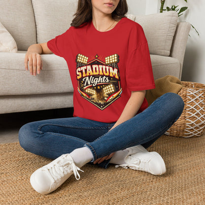 Stadium Nights T-Shirt — Vintage Sports Lights Graphic Tee