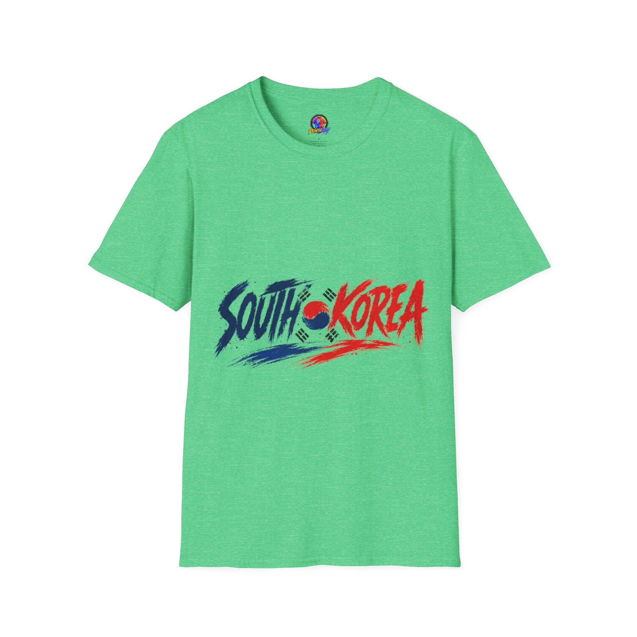 South Korea Flag Brushstroke T-Shirt — Patriotic Korean Travel Tee