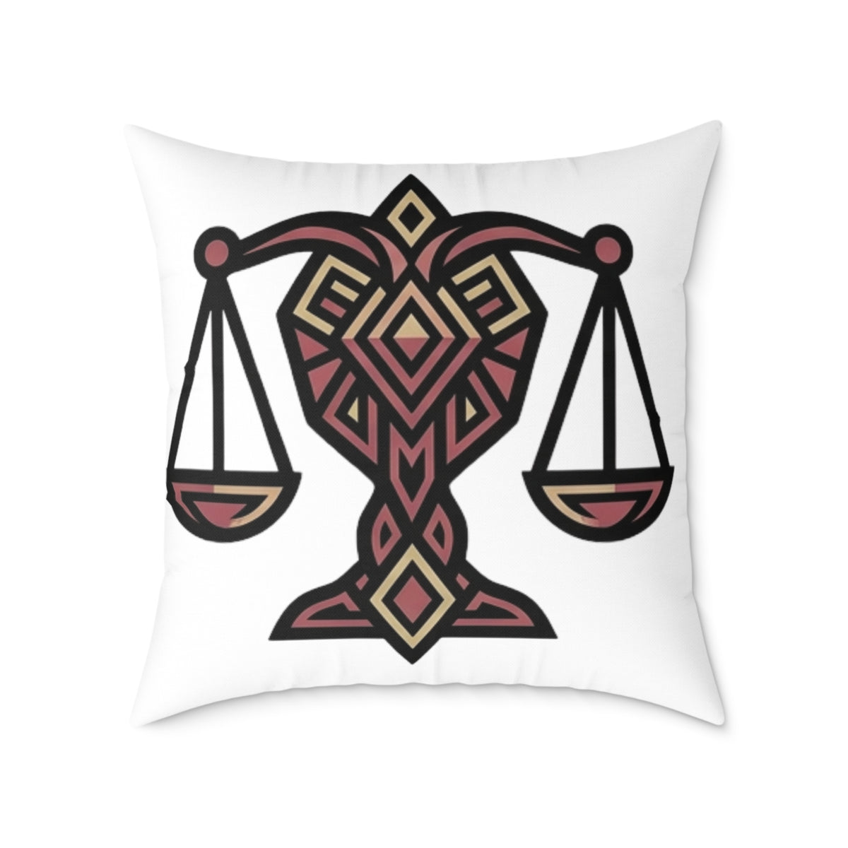 Libra Zodiac Balance Pillow Square Poly Canvas Pillow