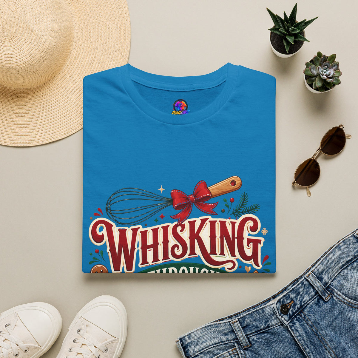 Christmas Baking T‑Shirt — "Whisking Through Christmas" Holiday Tee