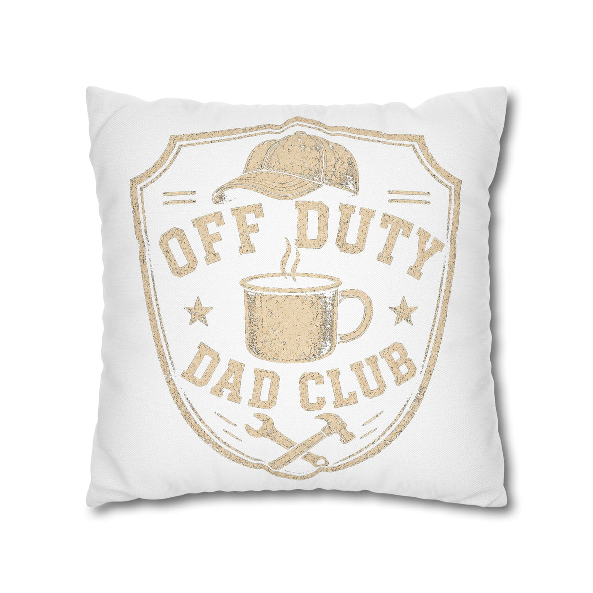 Off Duty Dad Club Decorative Pillowcase