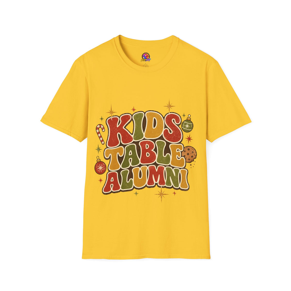 Kids Table Alumni T-Shirt — Retro Holiday Family Dinner Tee
