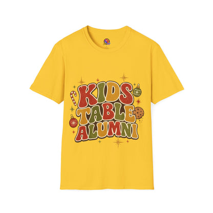 Kids Table Alumni T-Shirt — Retro Holiday Family Dinner Tee