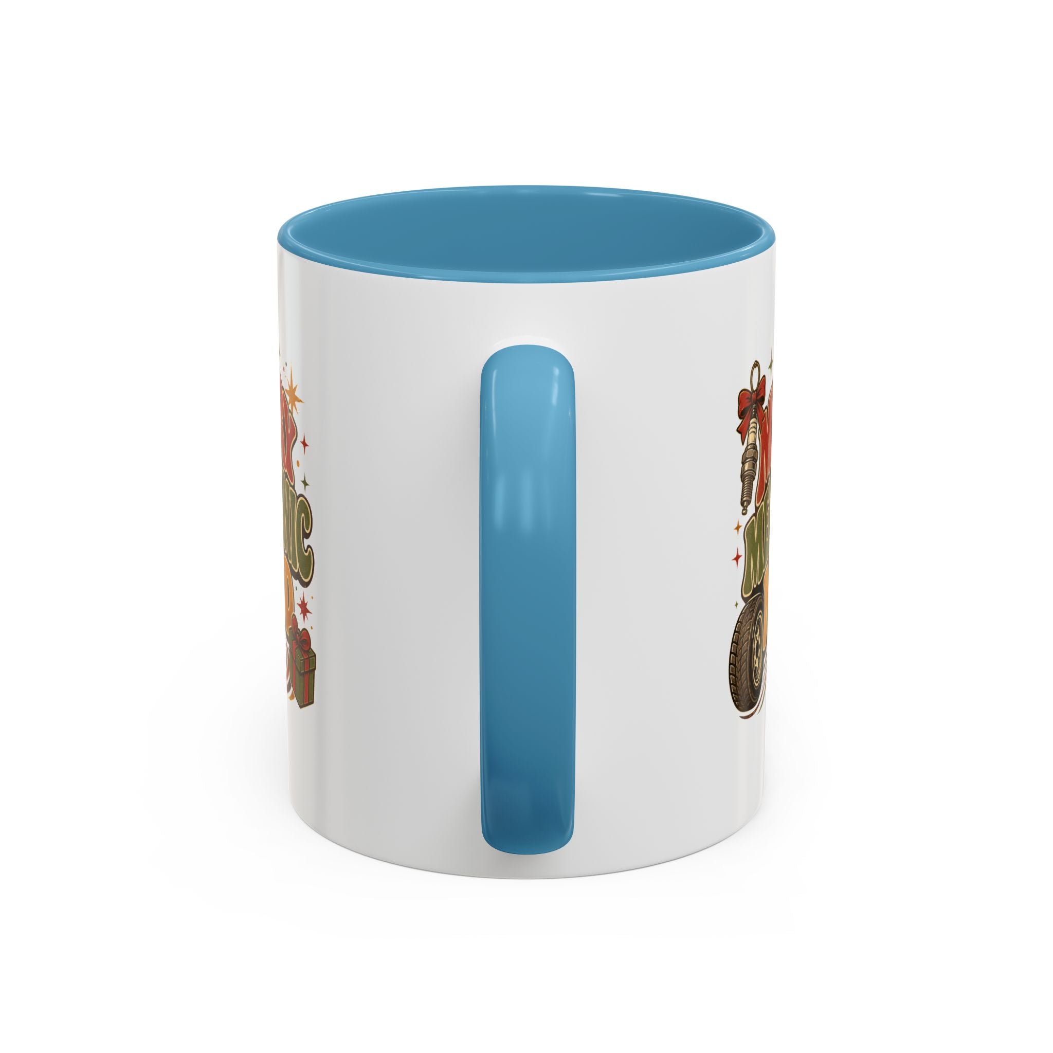 Modern Day Christmas Merry Mechanic Mood Coffee Mug — Holiday Auto Mechanic Gift