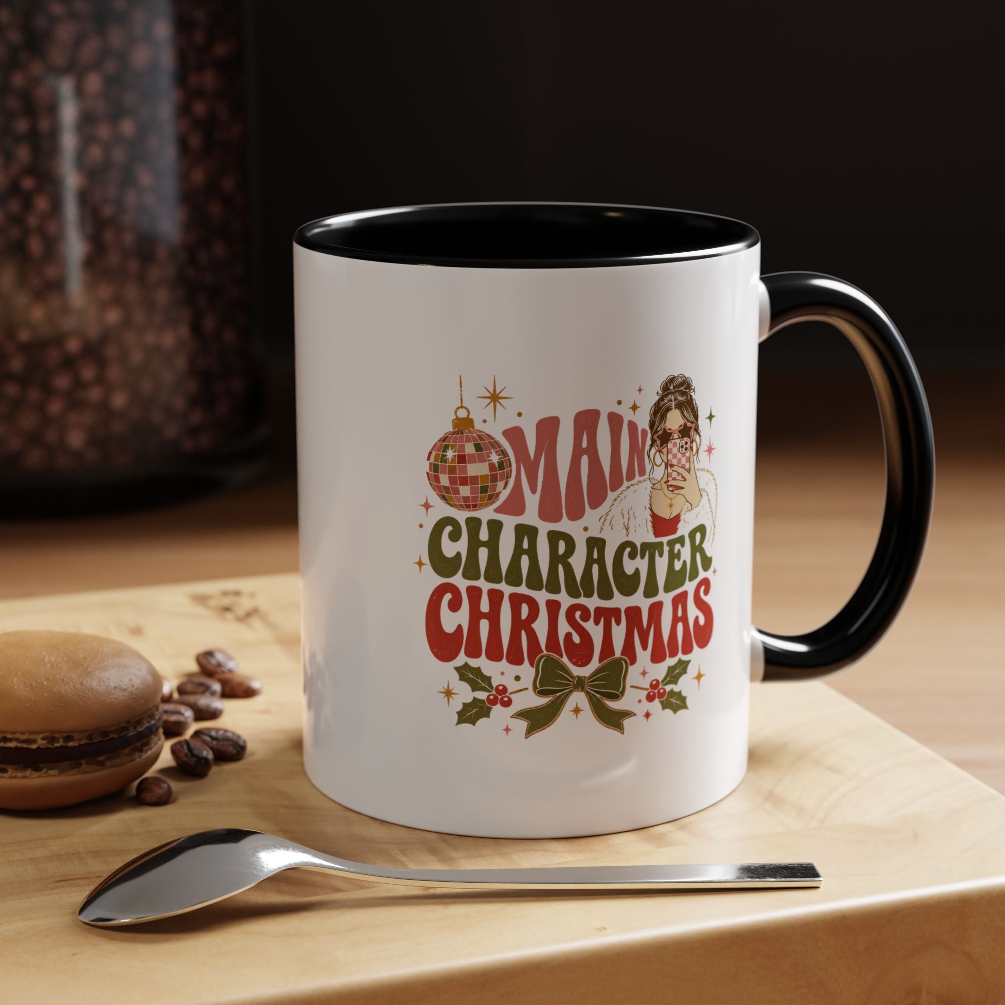 Modern Day Christmas Main Character Christmas Mug — Funny Holiday Coffee Cup