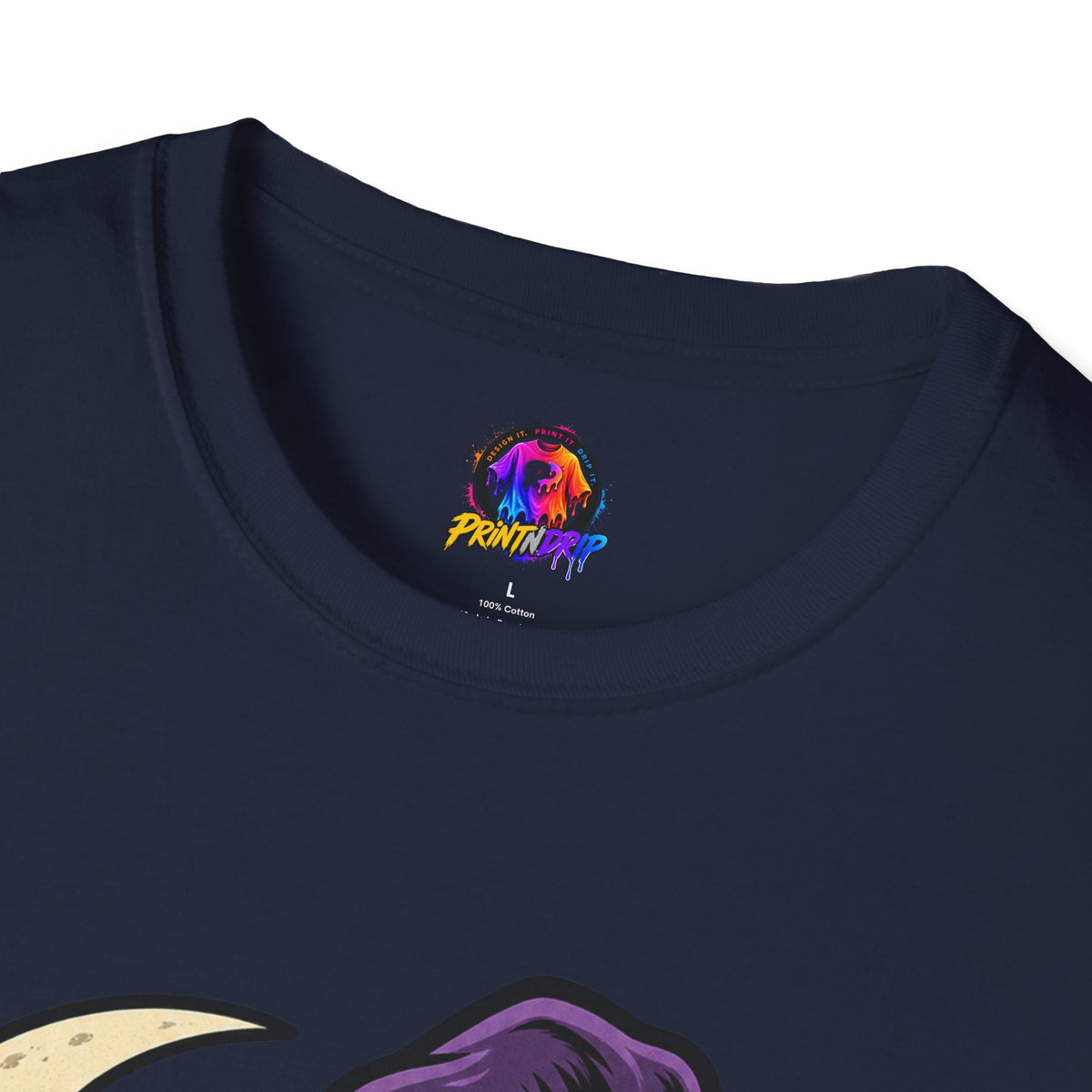 Midnight Mischief Halloween T-Shirt — Witch Hat & Bats Graphic