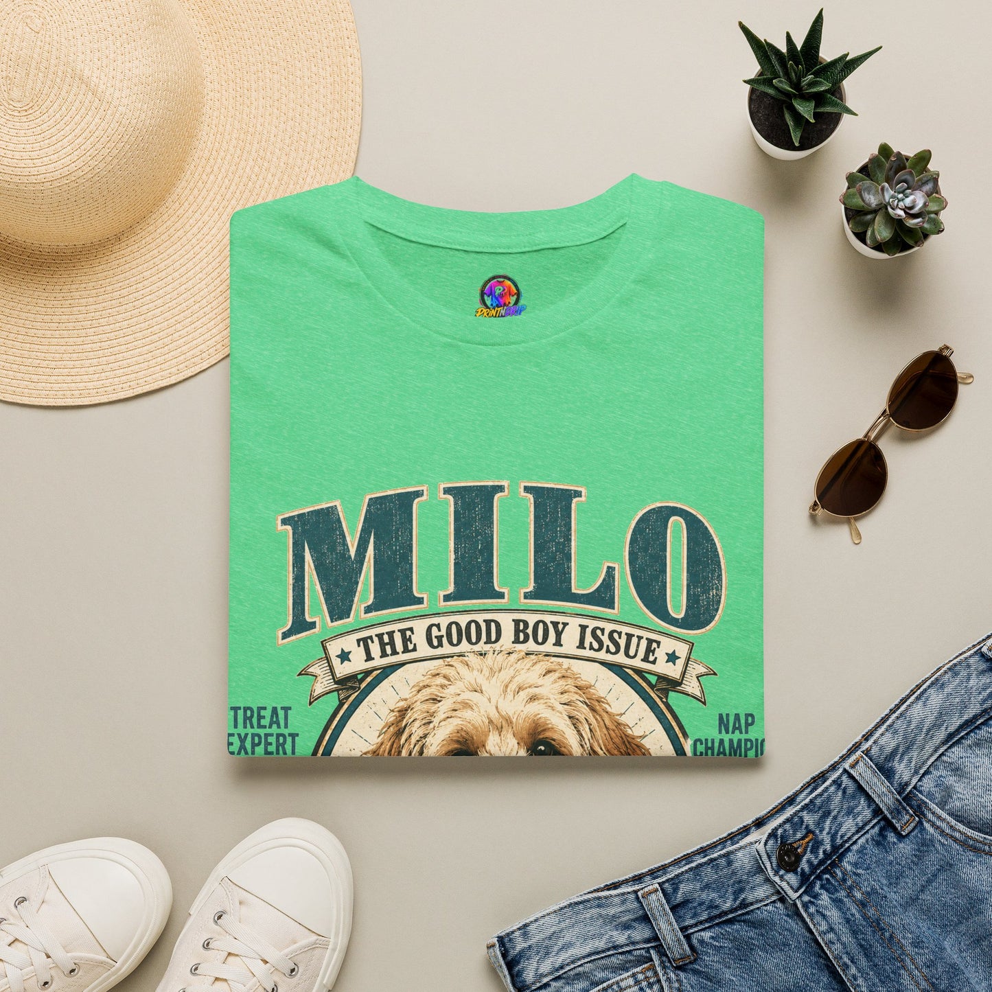 Milo 'The Good Boy Issue' T-Shirt — Cute Dog Portrait Tee