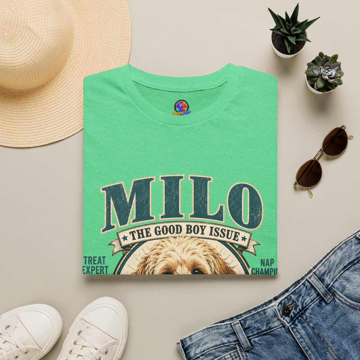 Milo 'The Good Boy Issue' T-Shirt — Cute Dog Portrait Tee