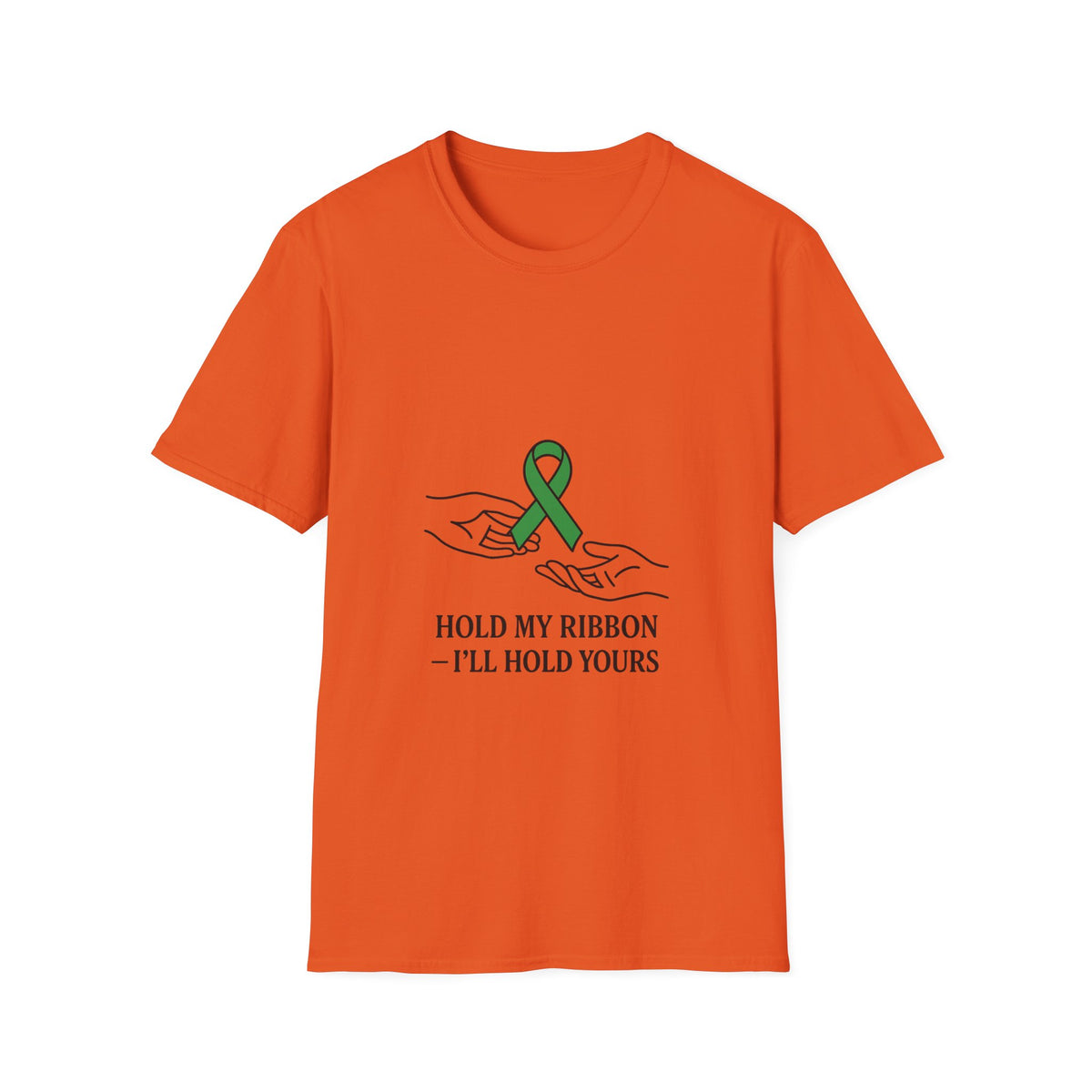 Awareness Ribbon Tee — "Hold My Ribbon, I'll Hold Yours" - Trending Now - October 2026